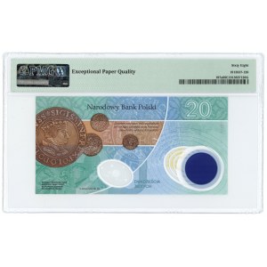20 złotych 2022 Mikołaj Kopernik - banknot polimerowy - niska numeracja 0000475 - PMG 68 EPQ