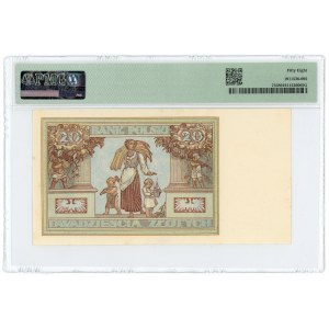 20 złotych 1931 - seria DT. - PMG 58