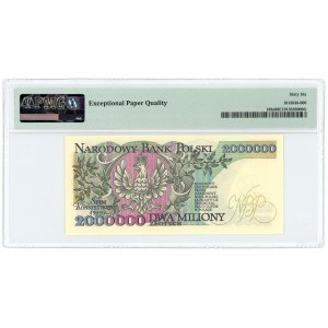 2.000.000 złotych 1992 - seria A z błędem KONSTYTUCYJ...Y - PMG 66 EPQ