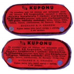 1/3 kuponu - SUCHARD Kraków - set 2 sztuk