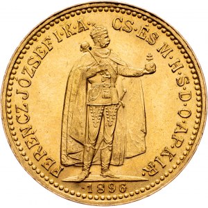 Franz Joseph I., 10 Korona 1896, KB, Kremnitz