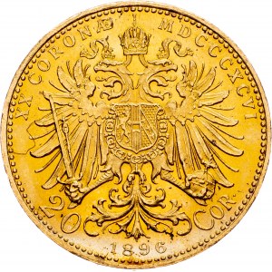 Franz Joseph I., 20 Krone 1896, Vienna