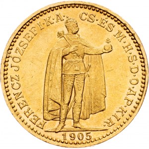 Franz Joseph I., 20 Korona 1905, KB, Kremnitz