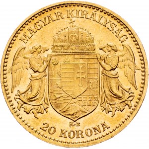Franz Joseph I., 20 Korona 1905, KB, Kremnitz