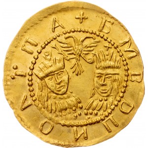 Peter I. and Ivan V. with Sophia as regent, 1/4 Dukat 1682-1689