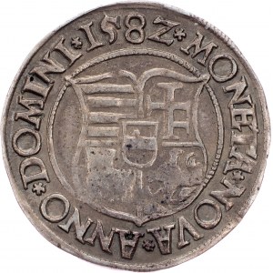 Rudolph II., Wide Groschen 158Z, KB, Kremnitz