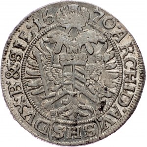 Leopold I., 3 Kreuzer 1670, SHS, Breslau