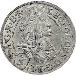 Leopold I., 3 Kreuzer 1692, Hall