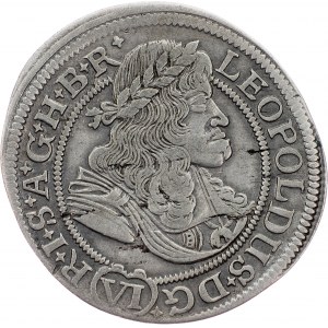 Leopold I., 6 Kreuzer 1675, FIK, Oppeln