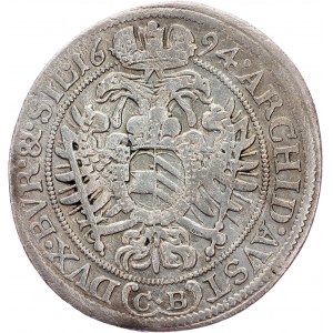 Leopold I., 15 Kreuzer 1694, CB, Brieg