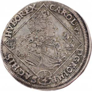 Charles VI., 1/4 Thaler 1715, NB, Nagybanya