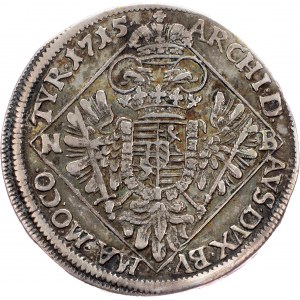 Charles VI., 1/4 Thaler 1715, NB, Nagybanya