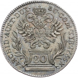 Maria Theresia, 20 Kreuzer 1765, Hall