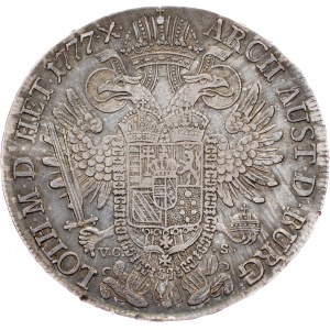 Joseph II., 1 Thaler 1777, F/V.C.-S., Hall