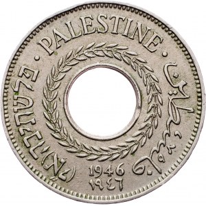 British Mandate, 5 Mils 1946, London