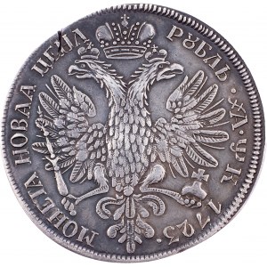 Peter I., Rouble 1723, Moscow
