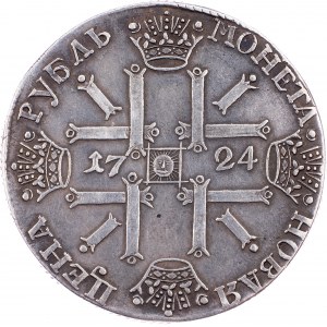 Peter I., Rouble 1724, St. Petersburg