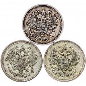 Nicholas II., 10 Kopecks 1911, 1912, 1914
