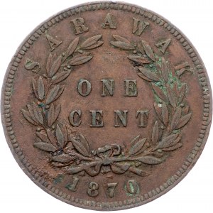 Charles C. Brooke, 1 Cent 1870, Heaton