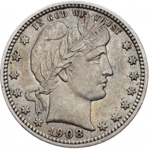 Federal Republic, 1/4 Dollar 1908, O, New Orleans