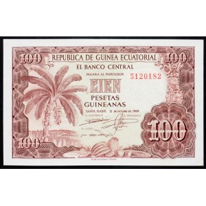 Guinea, 100 Pesetas Guineanas 1969