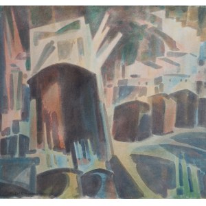 Maria Ewa ŁUNKIEWICZ - ROGOYSKA, Poland XIX/XX century. (1895 - 1967), City, 1961.