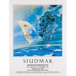 designed by Wojciech SIUDMAK (b. 1942) - poster autographed by the author, SIUDMAK Exposition retrospective, 1974 (poster autographed by the author)