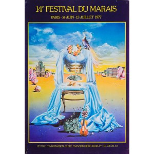 proj. Wojciech SIUDMAK (ur. 1942), 14 Festival du Marais Paris, 1977