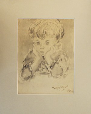 Piotr Potworowski, Portret syna Gugi, 1935 r.