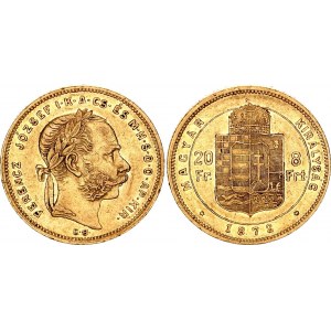 Hungary 8 Forint / 20 Francs 1872 KB