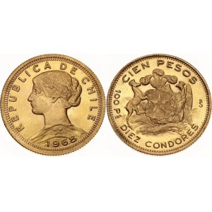 Chile 100 Pesos 1968 So