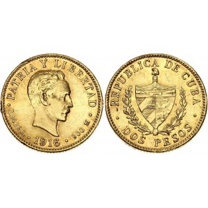 Cuba 2 Pesos 1916