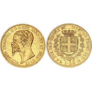 Italian States Sardinia 20 Lire 1860 P