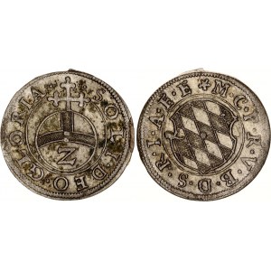German States Bavaria 2 Kreuzer 1623 (ND)