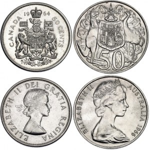 World Lot of 2 Coins 1964 - 1966