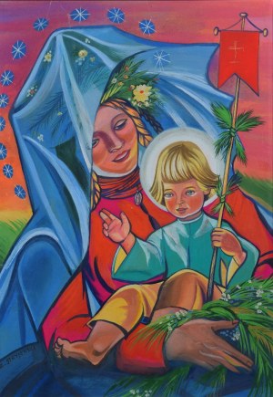 Zofia STRYJEŃSKA (1891-1976), Madonna z Dzieciątkiem