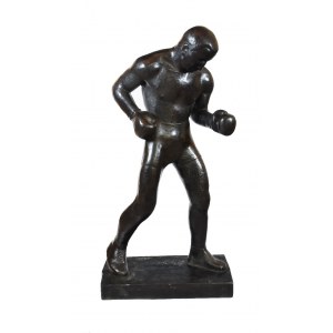 Stefan CHMIELARSKI (1897-1971), Boxer - Skulptur im Stil des Art déco