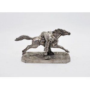 J. FRAGET - Factory of Silver and Plated Products (company active 1824-1944), Figurine of a juggernaut on horseback.