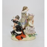 Kráľovská porcelánová manufaktúra Meissen, Hudobné deti - 2-dielna figurálna skupina, rondel