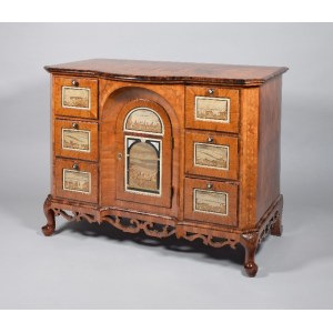 Cabinet form chest of drawers