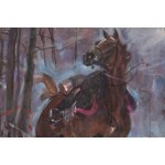 Wojciech Kossak (1856 Paris - 1942 Krakow), The frightened horse, 1922 (?)
