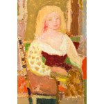 Stanisław Eleszkiewicz (1900 Czutów k. Połtawy - 1963 Paryż), Młoda siedząca dziewczyna (Jeune fille assise)