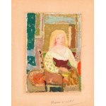Stanisław Eleszkiewicz (1900 Czutów k. Połtawy - 1963 Paryż), Młoda siedząca dziewczyna (Jeune fille assise)