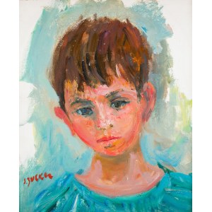 Jakub Zucker (1900 Radom - 1981 New York), Portrait of a boy in blue