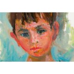 Jakub Zucker (1900 Radom - 1981 Nowy Jork), Portret chłopca w błękicie