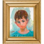 Jakub Zucker (1900 Radom - 1981 Nowy Jork), Portret chłopca w błękicie