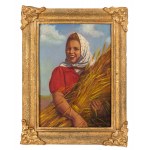 Konstanty Shevchenko (1910 Warsaw - 1991 Warsaw), Woman with a sheaf of grain