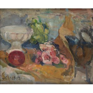 Zygmunt Schreter (1886 Lodz - 1977 Paris), Stilleben mit weißer Vase