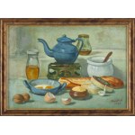 Jakub Markiel (1911 Łódź - 2008 Łódź), Still Life of Breakfast, 1977