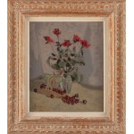 Benn Bencion Rabinowicz (1905 Bialystok - 1989 Paris), Rote Rosen in einer Vase